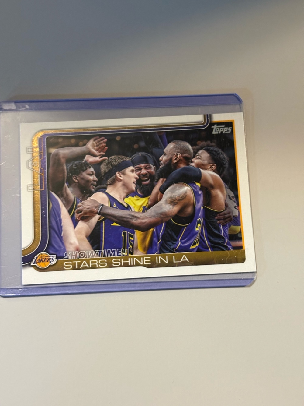 Topps Los Angeles Lakers Team Celebration Card - Purple & Gold